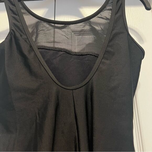 Miraclesuit 1 piece bathing suit flattering stretchy mesh inserts classic black - Picture 2 of 5